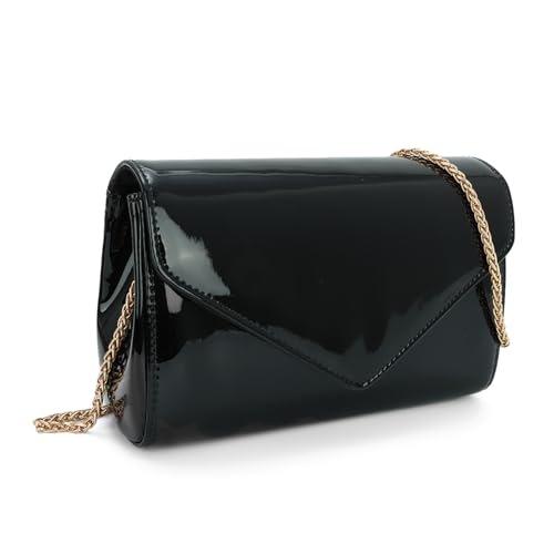 EVEOUT Clutch für Damen Lackleder Tasche mit Schulter Chian Elegant Lackleder Umhängetasche Partyhandtasche Abendhandtasche EVEOUT Clutch für Damen Lackleder Tasche mit Schulter Chian Elegant Lackleder Umhängetasche Partyhandtasche Abendhandtasche von EVEOUT