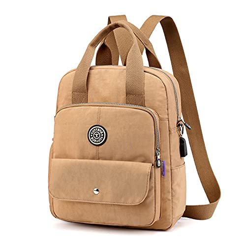 EVEOUT Damen Mini Rucksack Multi-Taschen Reisetasche Nylon Casual Umhängetasche Schultasche Daypack Rucksack von EVEOUT