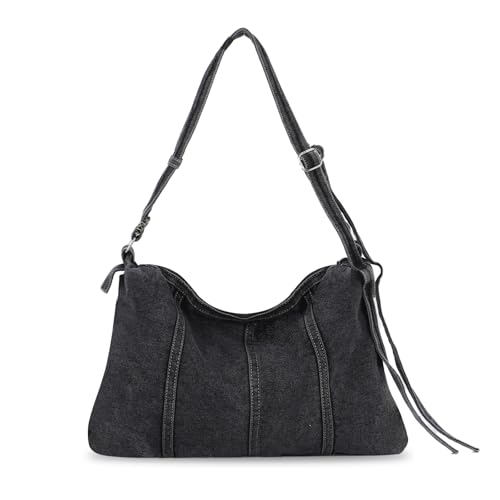 EVEOUT Denim Umhängetaschen Vintage Denim Tote Tasche Schultertaschen Jeans Shopper Handtaschen mit Riemen EVEOUT Denim Umhängetaschen Vintage Denim Tote Tasche Schultertaschen Jeans Shopper Handtaschen mit Riemen von EVEOUT