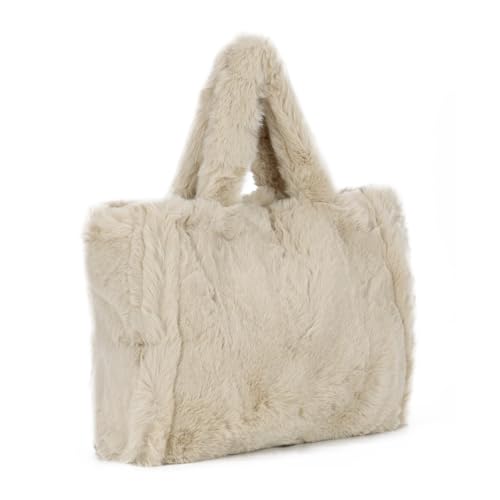 EVEOUT Flauschige Plüsch Schultertaschen Damen Große Kunstpelz Tote Shopper Plüsch Handtaschen Tragetasche Pelzige Umhängetaschen Arbeitstasche EVEOUT Flauschige Plüsch Schultertaschen Damen Große Kunstpelz Tote Shopper Plüsch Handtaschen Tragetasche Pelzige Umhängetaschen Arbeitstasche von EVEOUT