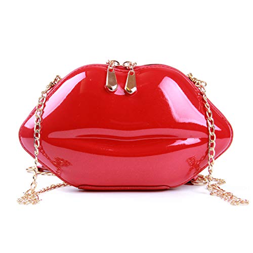 EVEOUT Frauen Sexy Rote Lippen Abend Handtasche Party Clutch Crossbody Schulter Geldbörse von EVEOUT