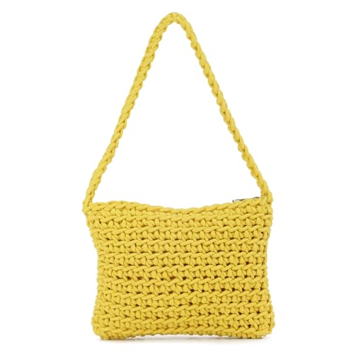 EVEOUT Gehäkelte Handtasche für Damen Mädchen Kleine gestrickte Clutch Tote Sommer Gewebte Schultertaschen EVEOUT Gehäkelte Handtasche für Damen Mädchen Kleine gestrickte Clutch Tote Sommer Gewebte Schultertaschen von EVEOUT
