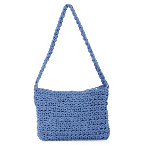 EVEOUT Gehäkelte Handtasche für Damen Mädchen Kleine gestrickte Clutch Tote Sommer Gewebte Schultertaschen EVEOUT Gehäkelte Handtasche für Damen Mädchen Kleine gestrickte Clutch Tote Sommer Gewebte Schultertaschen von EVEOUT