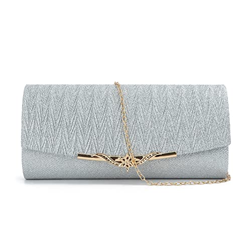 EVEOUT Abend Clutch Handtasche für Damen Elegant Schultertasche Hochzeitsfeier Prom Geldbörse für Damen Brauttasche von EVEOUT