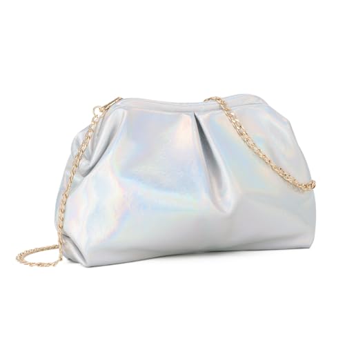 EVEOUT Knödel Clutch für Damen Wolkentasche Stilvolle Leder Clutch Tasche für Hochzeit Abendessen Party von EVEOUT