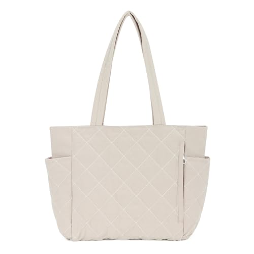 EVEOUT Puffer Schultertaschen Damen Große Gesteppte Shopper Leichte Puffy Tote Schultertaschen Gesteppte Tragetasche Arbeitstasche EVEOUT Puffer Schultertaschen Damen Große Gesteppte Shopper Leichte Puffy Tote Schultertaschen Gesteppte Tragetasche Arbeitstasche von EVEOUT