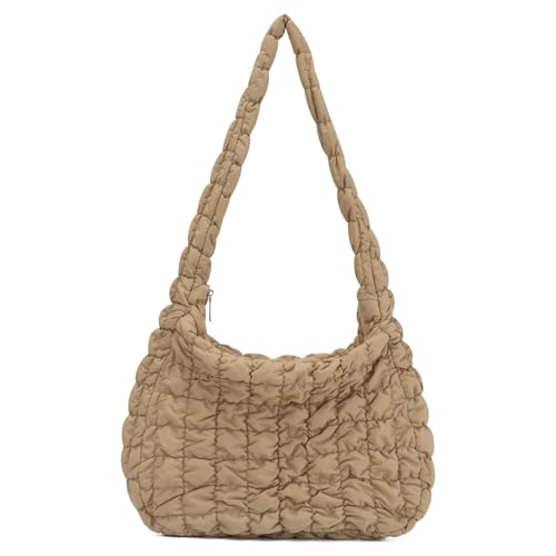 EVEOUT Puffer Schultertaschen Damen Große Gesteppte Umhängetaschen Leichte Quilted Tote Shopper Puffer Tragetasche Arbeitstasche EVEOUT Puffer Schultertaschen Damen Große Gesteppte Umhängetaschen Leichte Quilted Tote Shopper Puffer Tragetasche Arbeitstasche von EVEOUT