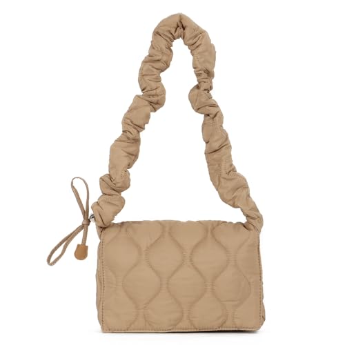EVEOUT Puffer Umhängetaschen Damen Gesteppte Quadratische-Schultertaschen Leichte Plissierte Wolkentasche Puffy Gesteppte Tote Umhängetaschen Tragetasche EVEOUT Puffer Umhängetaschen Damen Gesteppte Quadratische-Schultertaschen Leichte Plissierte Wolkentasche Puffy Gesteppte Tote Umhängetaschen Tragetasche von EVEOUT