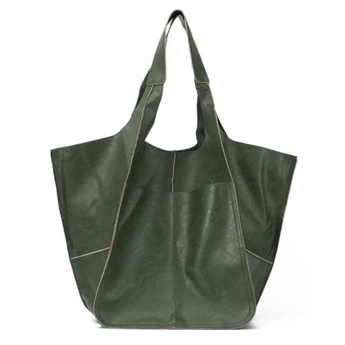 EVEOUT Retro Umhängetaschen für Damen Weiches Kunstleder Schultertaschen Mode Einfache Große Handtasche Shopper Tragetasche EVEOUT Retro Umhängetaschen für Damen Weiches Kunstleder Schultertaschen Mode Einfache Große Handtasche Shopper Tragetasche von EVEOUT
