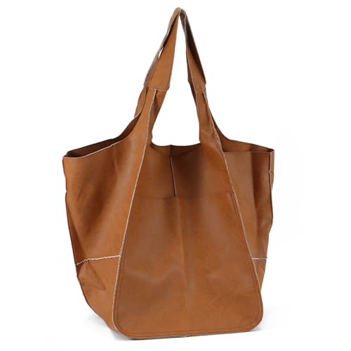EVEOUT Retro Umhängetaschen für Damen Weiches Kunstleder Schultertaschen Mode Einfache Große Handtasche Shopper Tragetasche EVEOUT Retro Umhängetaschen für Damen Weiches Kunstleder Schultertaschen Mode Einfache Große Handtasche Shopper Tragetasche von EVEOUT