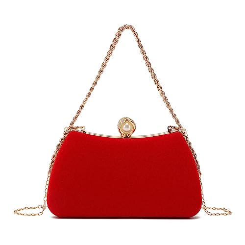 EVEOUT Samt AbendHandtasche Clutch für Damen Elegante Umhängetasche Schultertaschen für Hochzeit Party Geldbörse Brauttasche EVEOUT Samt AbendHandtasche Clutch für Damen Elegante Umhängetasche Schultertaschen für Hochzeit Party Geldbörse Brauttasche von EVEOUT