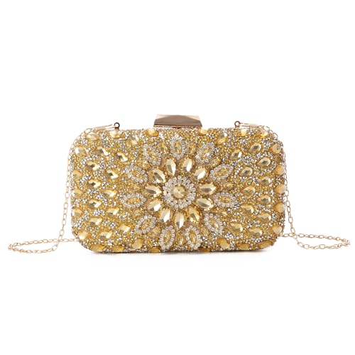 EVEOUT Strass Abendtasche Clutch für Damen Kristall Hochzeit Handtasche Umhängetasche für Party Abschlussball EVEOUT Strass Abendtasche Clutch für Damen Kristall Hochzeit Handtasche Umhängetasche für Party Abschlussball von EVEOUT