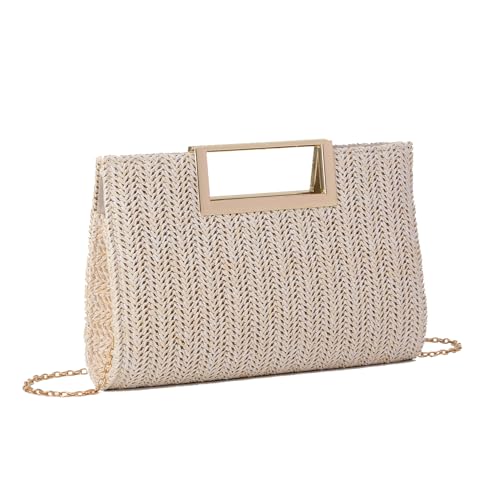 EVEOUT Stroh Clutch für Damen Stroh Abendhandtasche Sommer Gewebt Hochzeitstasche Umhängetasche für Party Urlaub EVEOUT Stroh Clutch für Damen Stroh Abendhandtasche Sommer Gewebt Hochzeitstasche Umhängetasche für Party Urlaub von EVEOUT