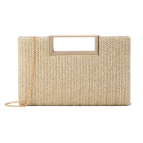 EVEOUT Stroh Clutch für Damen Stroh Abendhandtasche Sommer Gewebt Hochzeitstasche Umhängetasche für Party Urlaub EVEOUT Stroh Clutch für Damen Stroh Abendhandtasche Sommer Gewebt Hochzeitstasche Umhängetasche für Party Urlaub von EVEOUT