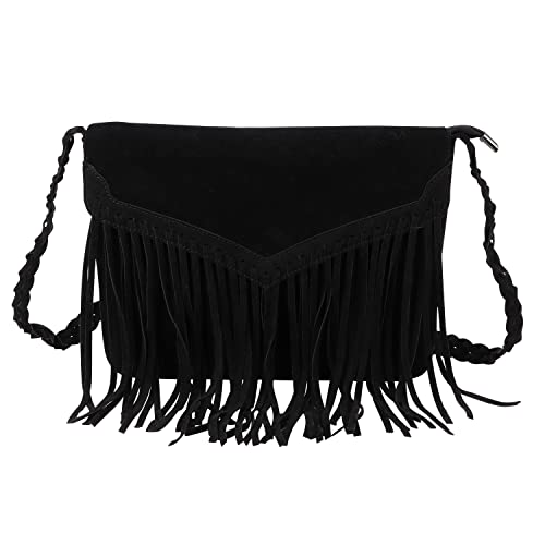 EVEOUT Umhängetasche mit Quasten Mattes Wildleder Fransentasche Damen Mode Frosted Samt Hobo-Tasche Quasten Handtasche EVEOUT Umhängetasche mit Quasten Mattes Wildleder Fransentasche Damen Mode Frosted Samt Hobo-Tasche Quasten Handtasche von EVEOUT