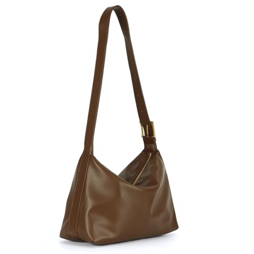 EVEOUT Weiches Leder Vintage Schultertaschen Damen Große Minimalistisch Kunstleder Umhängetaschen Lässige Shopper Arbeitstasche Tragetasche EVEOUT Weiches Leder Vintage Schultertaschen Damen Große Minimalistisch Kunstleder Umhängetaschen Lässige Shopper Arbeitstasche Tragetasche von EVEOUT