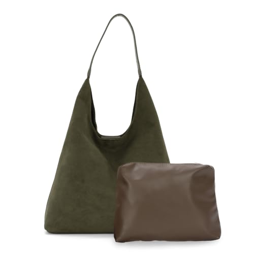 EVEOUT Wildleder Schultertaschen Damen Große minimal Umhängetaschen Suede Tote Hobo Taschen mit Beuteltasche Tragetasche Shopper für Arbeit Urlaub Reisen Hochschulen EVEOUT Wildleder Schultertaschen Damen Große minimal Umhängetaschen Suede Tote Hobo Taschen mit Beuteltasche Tragetasche Shopper für Arbeit Urlaub Reisen Hochschulen von EVEOUT