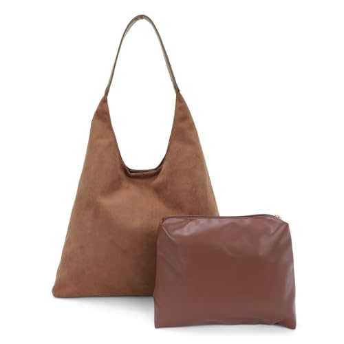 EVEOUT Wildleder Schultertaschen Damen Große minimal Umhängetaschen Suede Tote Hobo Taschen mit Beuteltasche Tragetasche Shopper für Arbeit Urlaub Reisen Hochschulen EVEOUT Wildleder Schultertaschen Damen Große minimal Umhängetaschen Suede Tote Hobo Taschen mit Beuteltasche Tragetasche Shopper für Arbeit Urlaub Reisen Hochschulen von EVEOUT