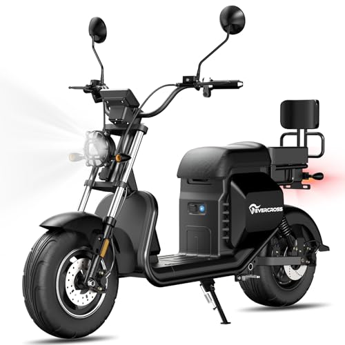 EVERCROSS E-Motorroller 702 mit 60V/30Ah Lithium Batterie & 2000 Watt Super Powerful Motor, bis zu 85KM Reichweite, Max Geschwindigkeit 45 km/h EVERCROSS E-Motorroller 702 mit 60V/30Ah Lithium Batterie & 2000 Watt Super Powerful Motor, bis zu 85KM Reichweite, Max Geschwindigkeit 45 km/h von EVERCROSS