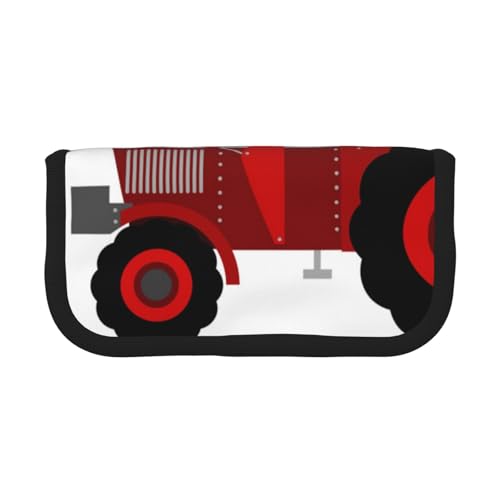 EVIUS Federmäppchen mit Cartoon-Traktor-Design, großes Fassungsvermögen, niedliches Federmäppchen, große Aufbewahrung, tragbare Schreibwaren-Bleistifttasche für Büro, Federmäppchen mit Reißverschluss, von EVIUS