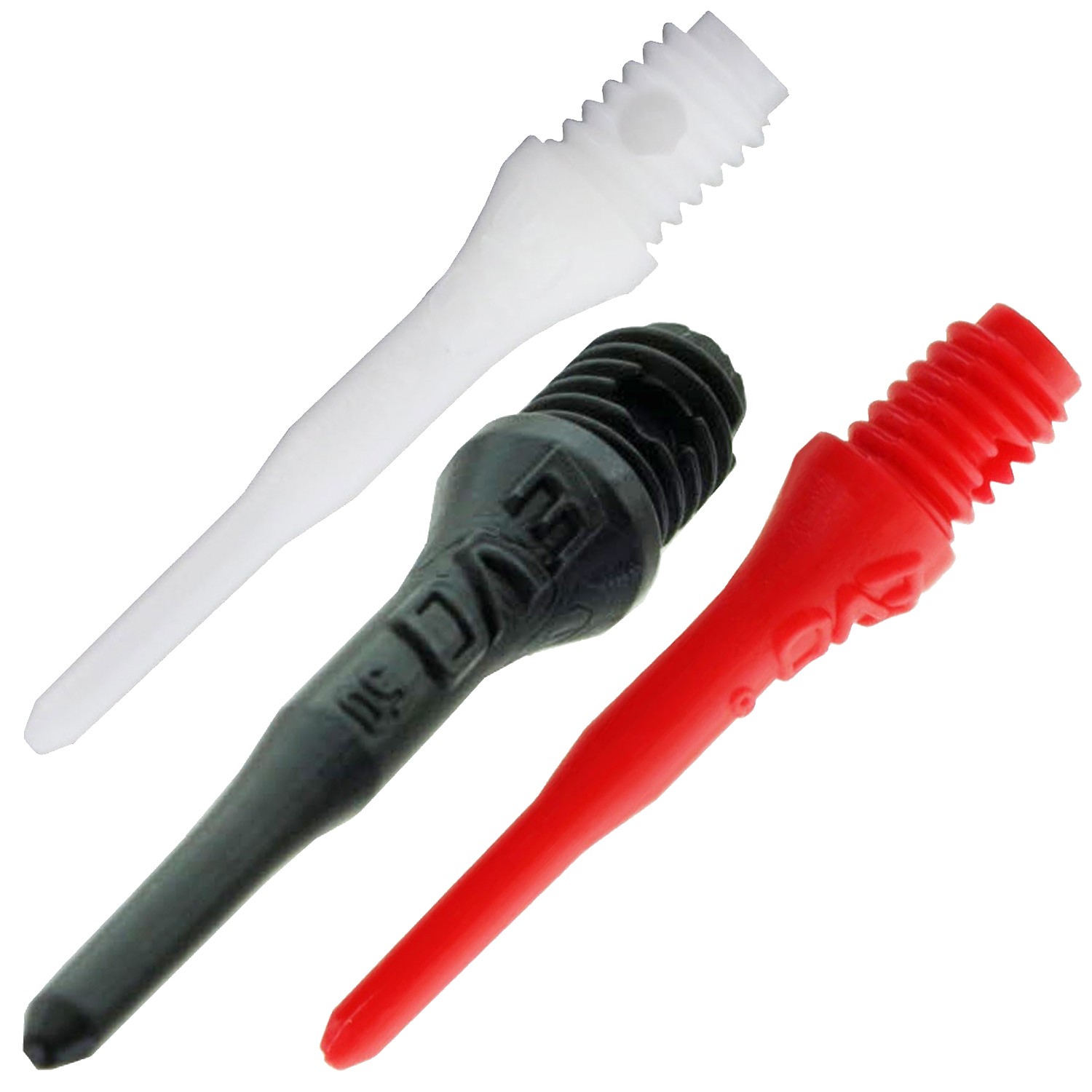 EVO Dartspitzen schwarz-weiß-rot, 30 Stück EVO Dartspitzen schwarz-weiß-rot, 30 Stück von EVO