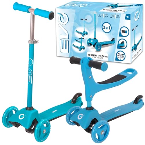 Evo 3 in 1 Cruiser Scooter, Blaugrün Evo 3 in 1 Cruiser Scooter, Blaugrün von EVO