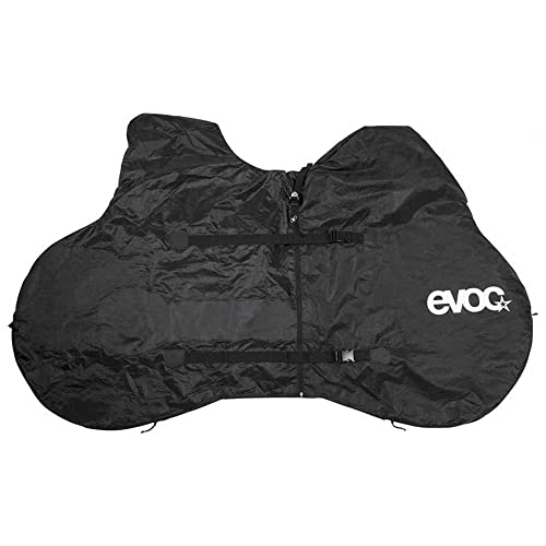 EVOC BIKE RACK COVER ROAD, robuste Fahrradplane (handliche Radabdeckung, leichte E-Bike Schutzhülle, ideale Fahrradabdeckung, Maße: 54 x 188 x 118 cm, Gewicht: 1100 g), Black von EVOC