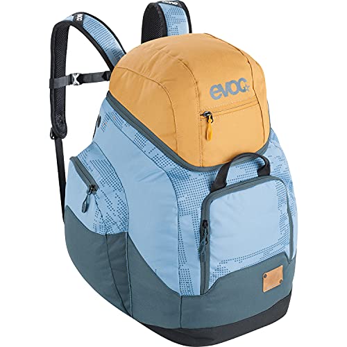 EVOC BOOT HELMET BACKPACK 60l Skischuh & Helm Transporttasche, all-in-one-Rucksack (geräumiger Transportrucksack, Stiefelfach, Helmfach, Skibrillenfach, Handgepäcksgröße, faltbar), Mehrfarbig von EVOC