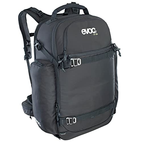 EVOC CP 26 Sportrucksack, ideale Fototasche (verstellbarer Hüftgurt, Kleinteilfächer, Lawinenausrüstung, atmungsaktives Material, Maße: 30 x 52 x 17 cm, Volumen: 26 l), Schwarz von EVOC