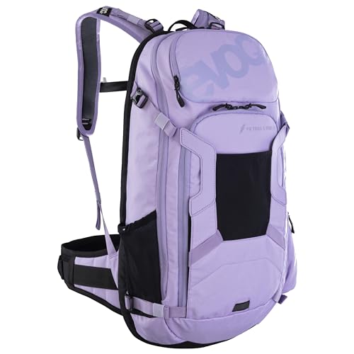 EVOC FR TRAIL E-RIDE 20l Rucksack für E-Mountainbikes, Fahrradrucksack (Backpack mit Akkufach, ergonomischer LITESHIELD BACK PROTECTOR & Belüftung, durchdachtes Taschenmanagement), Purple Rose von EVOC