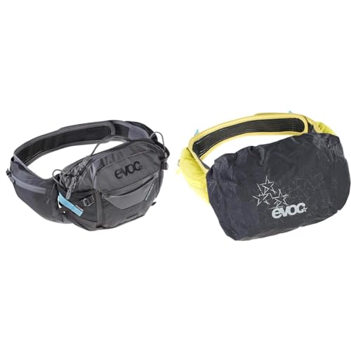 EVOC HIP Pack PRO 3 Hüfttasche Bauchtasche für Bike-Touren & Trails & ack Regenhülle schwarz M von EVOC