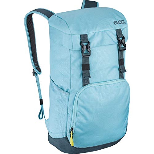 EVOC MISSION 22l Reiserucksack Tagesrucksack Top-Loader-Rucksack für den täglichen Einsatz (Volumen: 22 l, Organiser-Fächer, gepolstertes Laptop- und Tablet-Fach), Aqua Blau von EVOC