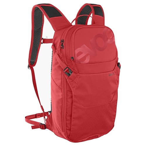 EVOC Ride 8 + Hydration Bladder 2 Fahrradrucksack, Trekkingrucksack (cleveres Taschenmanagement, Rückenpolsterung, 2l Hydration Bladder), True Red von EVOC