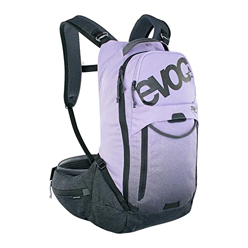 EVOC TRAIL PRO 16l Protektor Rucksack für Tagestouren & Trailriding, Fahrradrucksack (Backpack mit LITESHIELD PLUS Rückenprotektor, extra leicht, 3l Trinkblasenfach, Größe: 16l - L/XL), Mehrfarbig von EVOC