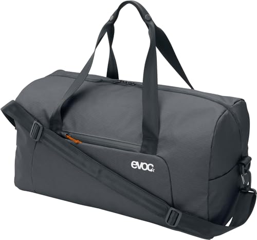 EVOC WEEKENDER 40, Reisetasche (wasser- und schmutzabweisendes Tarpualin, inkl. Außen- und Innentaschen, Volumen: 40l, Gewicht: 720g, Maße: 55 x 26 x 28 cm), Carbon Grey - Black von EVOC