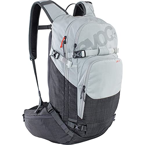 EVOC LINE 30 All-Mountain-Tragerucksack (NEURALITE SYSTEM, Skihalterung, separates Lawinenfach mit Notfallplan, leicht zugängliches Hauptfach, BODDY HUGGING), Silber/Karbongrau meliert EVOC LINE 30 All-Mountain-Tragerucksack (NEURALITE SYSTEM, Skihalterung, separates Lawinenfach mit Notfallplan, leicht zugängliches Hauptfach, BODDY HUGGING), Silber/Karbongrau meliert von EVOC