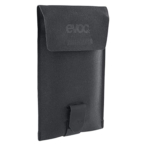 EVOC PHONE POUCH Handytasche (Rucksack-Handytasche, reflektierender Logo-Druck, magnetischer Klappverschluss, wasserdichtes Material, Maße: 1 x 10,5 x 17,8 cm, Gewicht: 70 g), Schwarz von EVOC