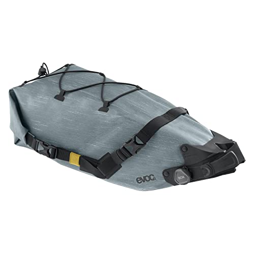 EVOC SEAT PACK BOA WP 8, praktische Satteltasche (wasserfeste Bikebag, leichtes Fahrradzubehör, Fahrrad Tasche hinten, Gewicht: 544 g, Maße: 45,7 x 19,1 x 19,1 cm, Volumen: 8 l), Steel von EVOC