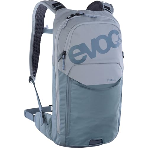 EVOC STAGE 6 + HYDRATION BLADDER 2, Backpack (verstellbare Schultergurte durch BRACE LINK, AIR FLOW CONTACT SYSTEM, inkl. 2l Trinkblase und Werkzeugfach, One Size), Stone - Steel EVOC STAGE 6 + HYDRATION BLADDER 2, Backpack (verstellbare Schultergurte durch BRACE LINK, AIR FLOW CONTACT SYSTEM, inkl. 2l Trinkblase und Werkzeugfach, One Size), Stone - Steel von EVOC