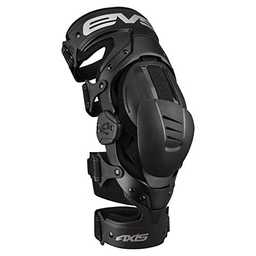 EVS Sports Axis Sport-Kniebandage, Unisex, für Erwachsene, Schwarz, Größe M, rechts von EVS Sports