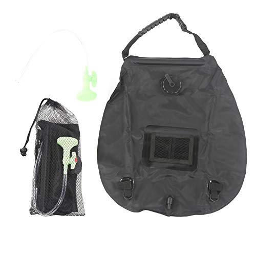 EVTSCAN 20L tragbare Solarstrom-Duschtasche, Camping, sonnenbeheizte Badetasche mit Duschkopf von EVTSCAN