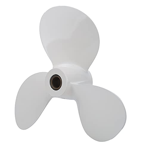 EVTSCAN Außenbordpropeller, 3-Blatt-Aluminiumlegierung, geringes Gewicht 754 g, einfache Installation, robuster Marinepropeller für Motoren von EVTSCAN