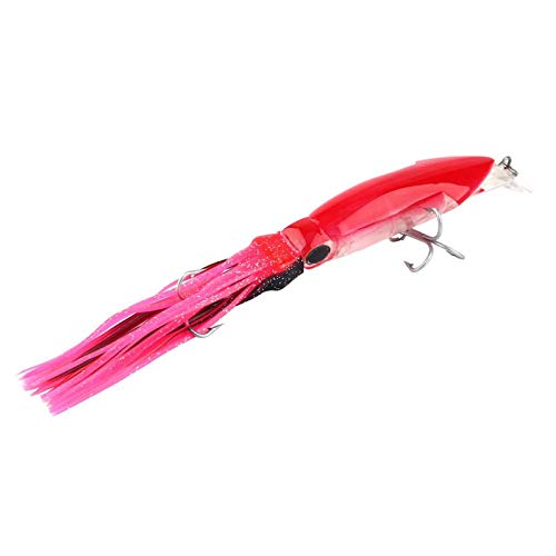 EVTSCAN Fischköder, 24cm/40g Fischköder Tintenfischköder Fischköder Crankbait Tackle Jig Drillinge Rose Rot EVTSCAN Fischköder, 24cm/40g Fischköder Tintenfischköder Fischköder Crankbait Tackle Jig Drillinge Rose Rot von EVTSCAN