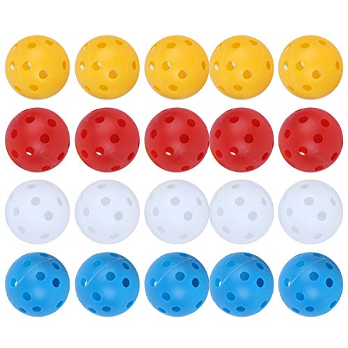 EVTSCAN Übungs-Golfbälle, 20 Stück Mischfarbe 41 mm Hohle Kunststoff-Golf-Trainingsbälle Luftstrom-Golfbälle für Schwungübungen EVTSCAN Übungs-Golfbälle, 20 Stück Mischfarbe 41 mm Hohle Kunststoff-Golf-Trainingsbälle Luftstrom-Golfbälle für Schwungübungen von EVTSCAN