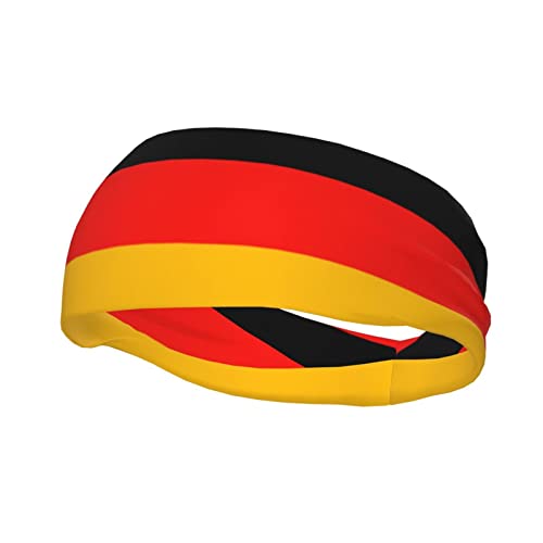 Deutschland Flagge Mode Sport Schweißband Herren Damen Stirnband für Fitness Laufen Sport von EWMAR