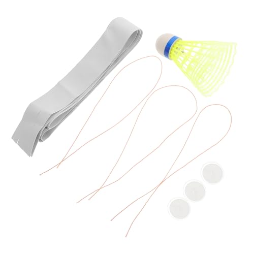 EXAOMBLE Badminton-Rebound-Trainer, Selbststudium, Elastisches Badminton-Trainer-Set, Badminton-Solo-Trainer, Einzelspieler-Badminton-Rebound-Trainer von EXAOMBLE