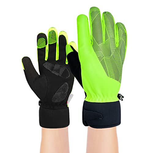 EXBERT Warme Handschuhe für Herren, winddicht, Thermo-Fahrradhandschuhe, Touchscreen-Handschuhe für kaltes Wetter, warme Handschuhe mit weichem Futter für Männer und Frauen von EXBERT