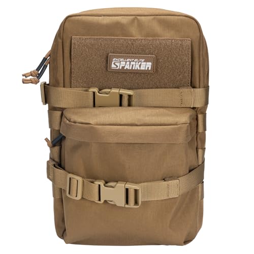 EXCELLENT ELITE SPANKER Taktische Outdoor MOLLE Hydration Pack Nylon Small Water Bladder Carrier Pack für Taktische Weste Rucksack Plate Carrier（COB） von EXCELLENT ELITE SPANKER