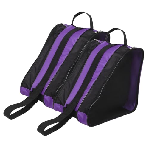 EXHUMKY 2 STK Tasche Für Rollschuhe Rollrucksack Aufbewahrungstasche Für Schlittschuhe Rollenzubehör Schuhhalter Für Schlittschuhe Zubehör Für Rollschuhe Rollentragetasche Oxford-Stoff von EXHUMKY