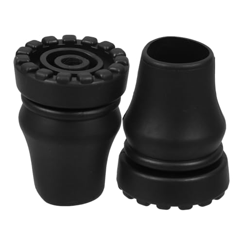 EXHUMKY 2 Stück Gehstöcke, Krücken, Fußzubehör, Gummi-stockspitzen, Robuste Spazierstockspitzen, Rutschfeste Ersatzstockspitze Für Senioren, Gehstock, Wanderstock, 22 Mm EXHUMKY 2 Stück Gehstöcke, Krücken, Fußzubehör, Gummi-stockspitzen, Robuste Spazierstockspitzen, Rutschfeste Ersatzstockspitze Für Senioren, Gehstock, Wanderstock, 22 Mm von EXHUMKY